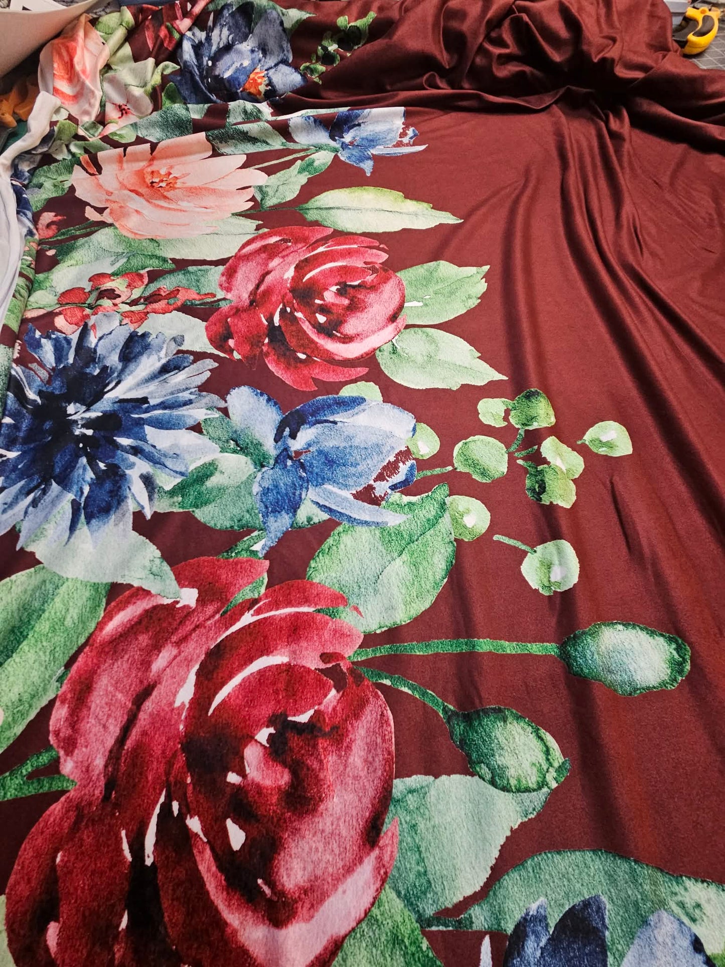 Fleurs impression en bordure DBP