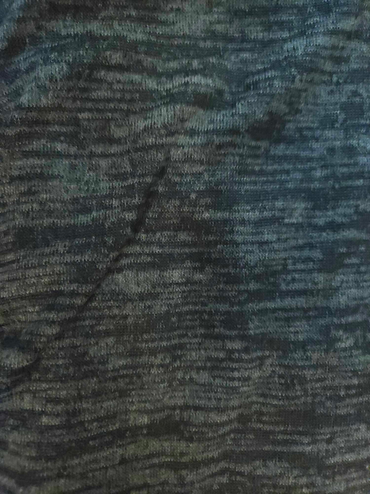 Tricot vert poly/rayonne/spandex toucher laineux