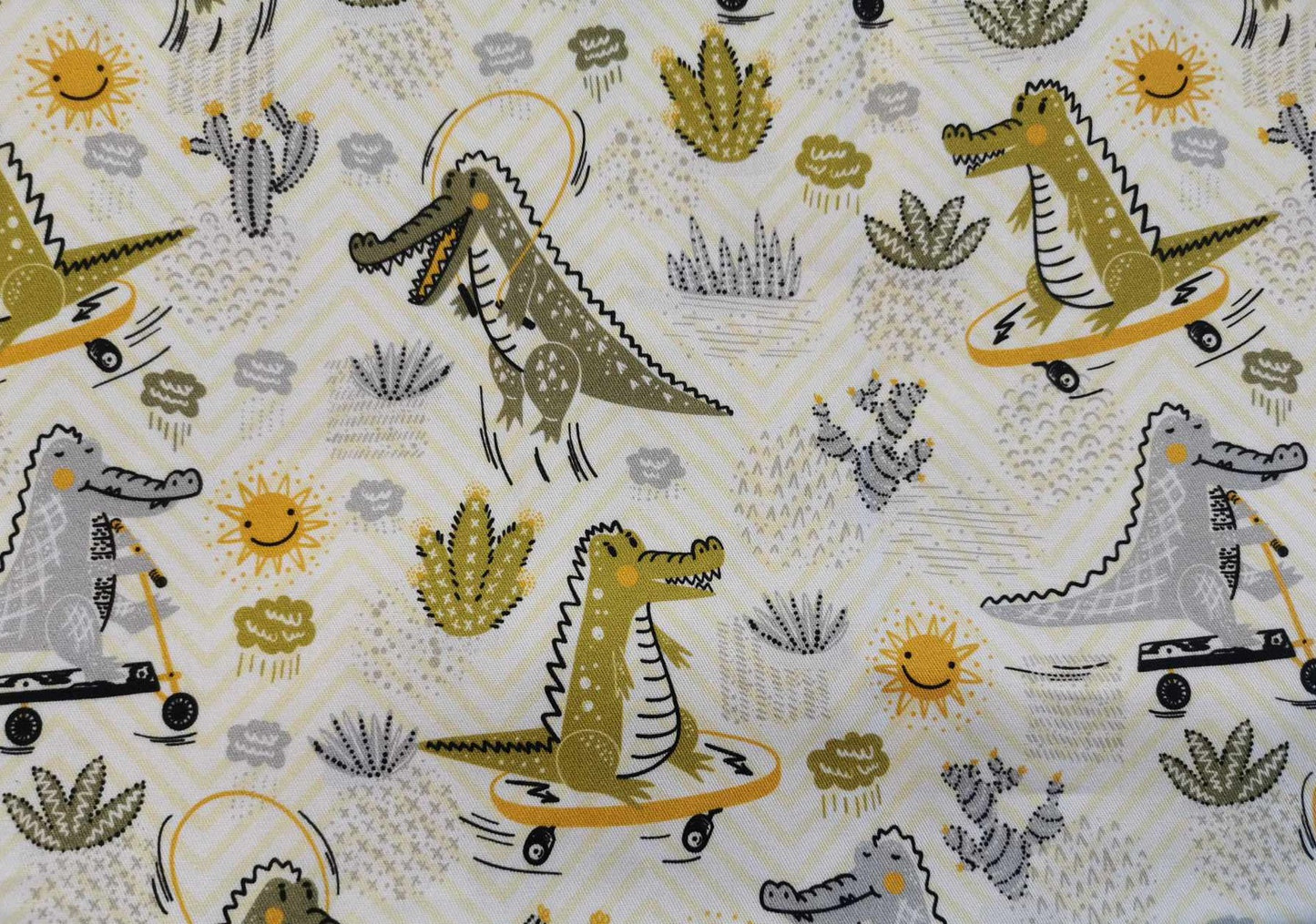 Crocodile Coton tissé