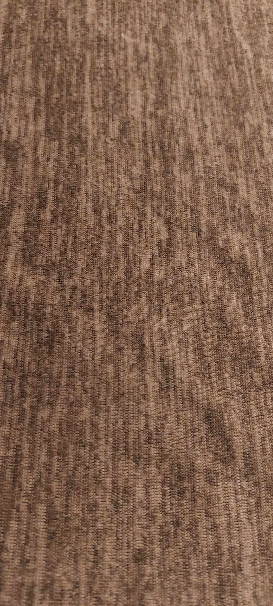 Poly\rayon\spandex marron chiné