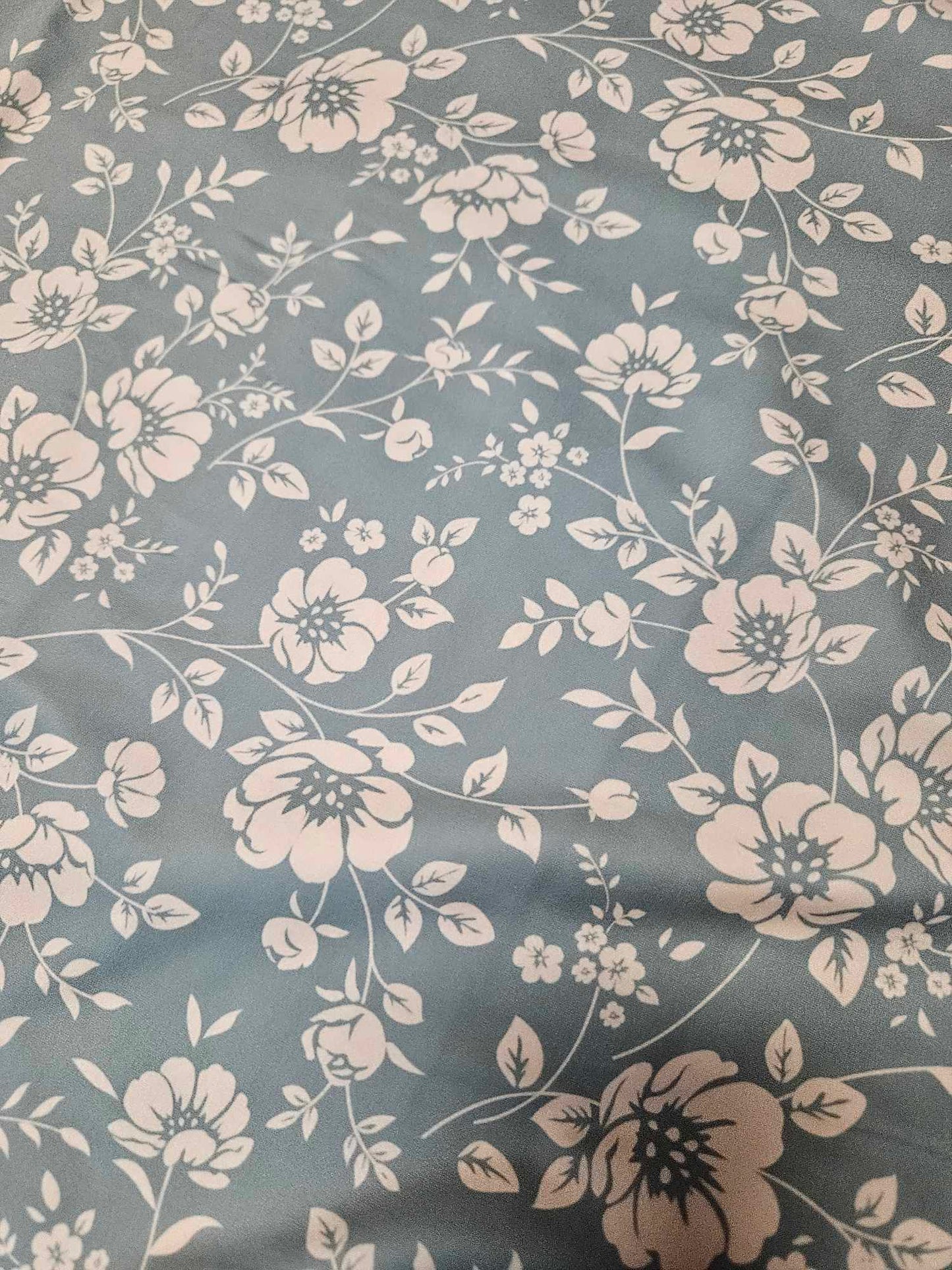 fleurs sur bleu antique DBP