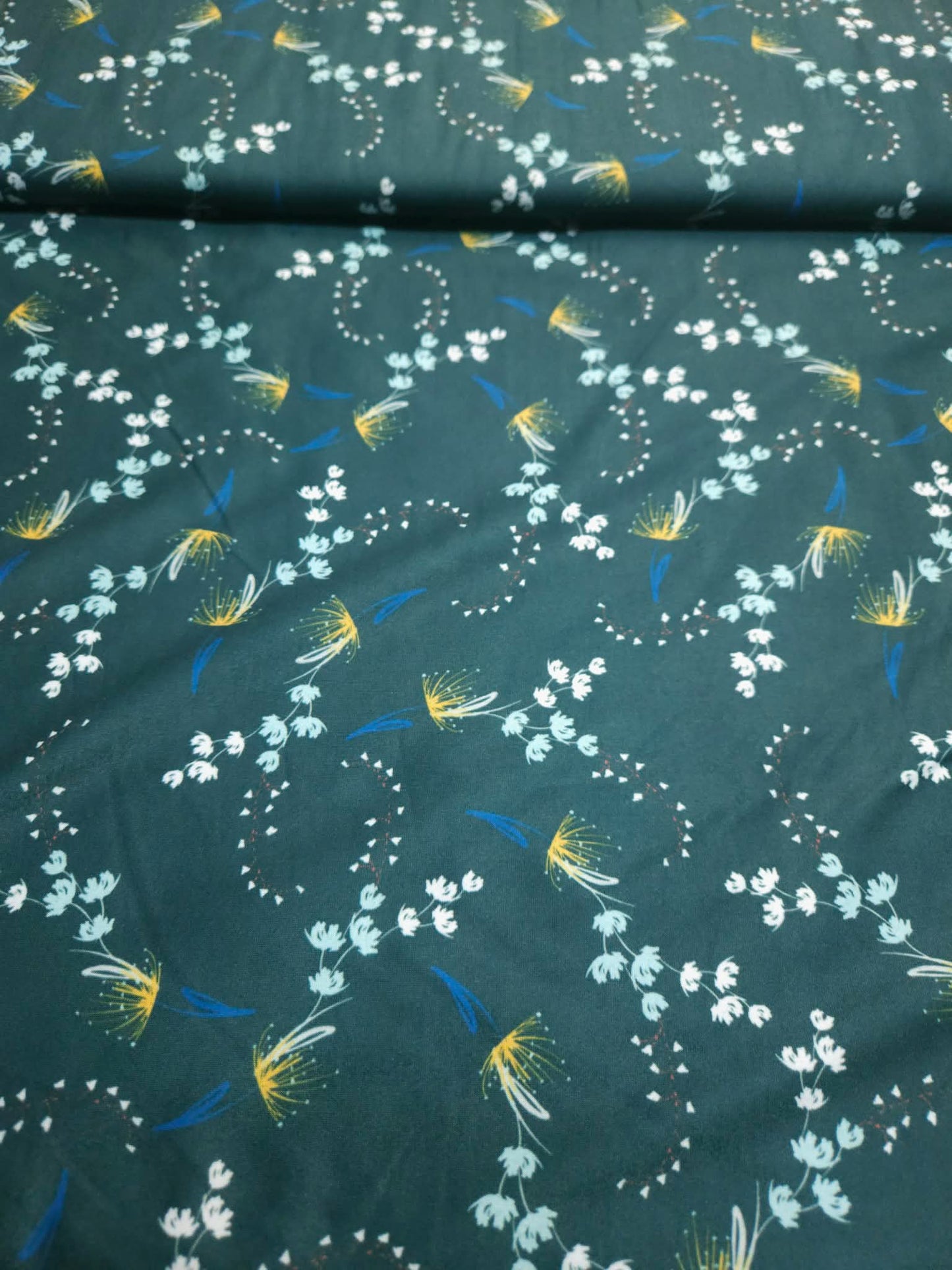 Small flowers on dark green DBP