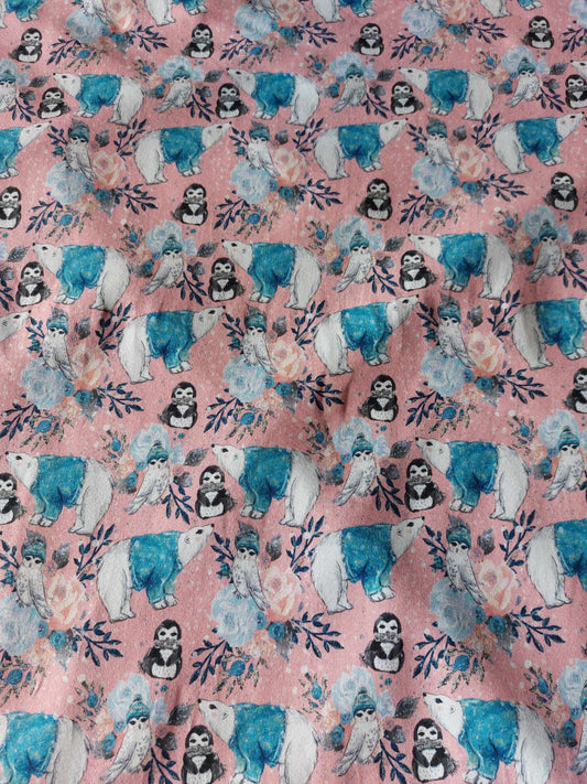 Polar animals on pink CL