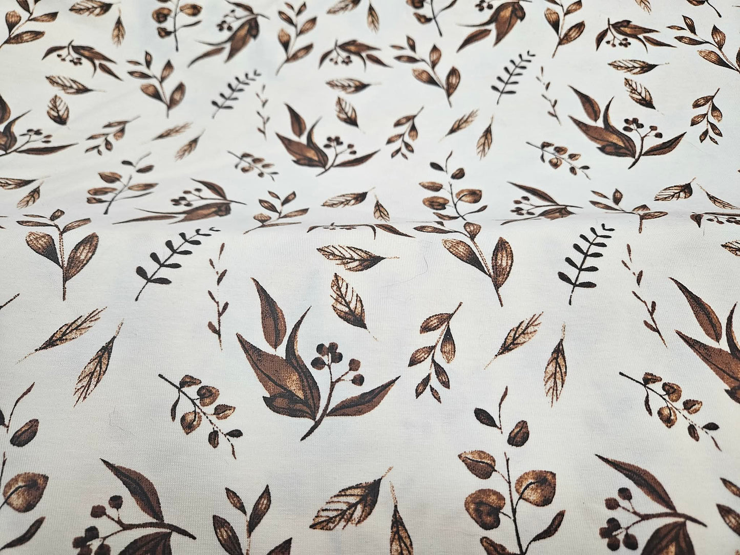 Leaves Euro knit jersey