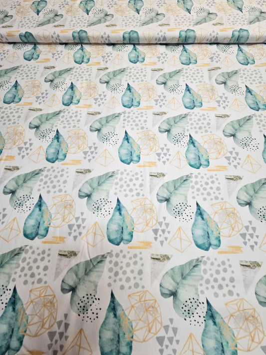 Boho glam forest feathers geometry DBP