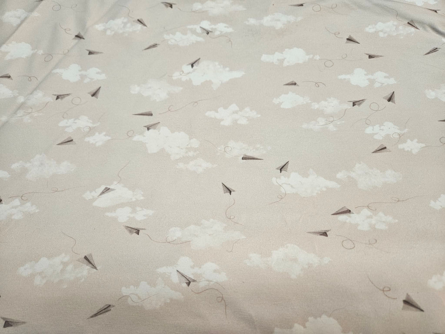 Paper airplanes Euro knit jersey