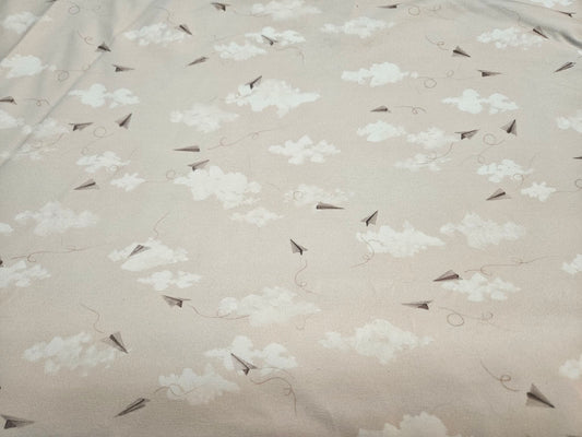 Paper airplanes Euro knit jersey