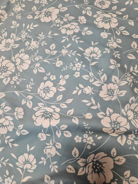 fleurs sur bleu antique DBP